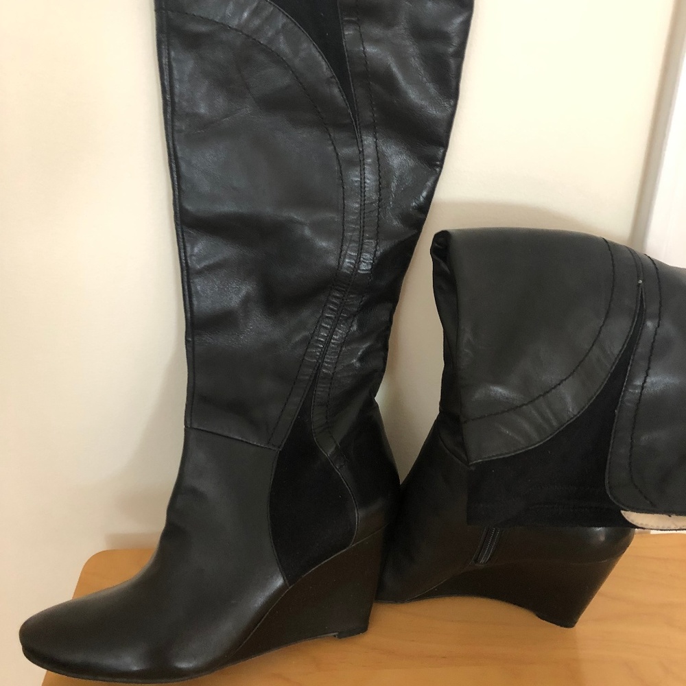 Nine West Tall Leather Boots